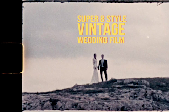 create a vintage, retro style wedding film