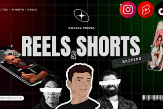 edit your videos for instagram reels, youtube shorts and tiktok