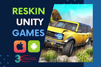 customize and reskin unity games, android games in unity 3d