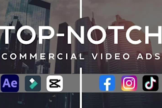 create brand commercial video, promotional video and TV ads
