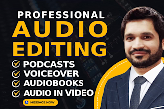 edit audio, remove noise, echo, wind, fix, and repair your voice recordings