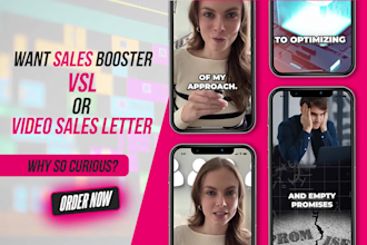 edit sales booster vsl or video sales letter
