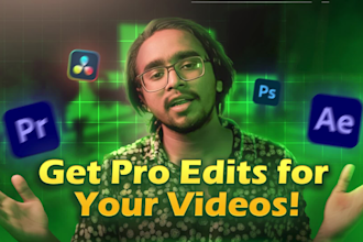 do professional video editing and motion graphics for you