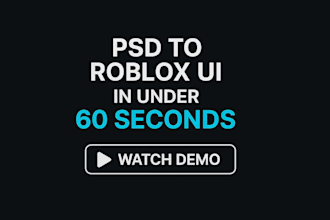 convert your PSD into high quality roblox UI in record time