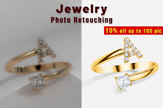 jewelry retouching, photoshop image editing professionally