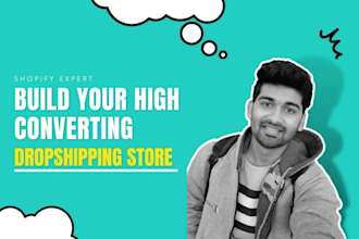 setup shopify store, dropshipping store, shopify website