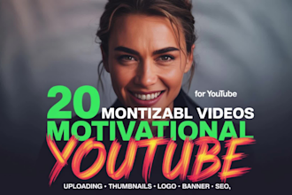 create motivational and inspirational videos, bible reels for youtube channel