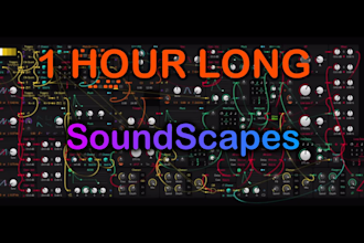 create 1 hour of a dark, mysterious background soundscape
