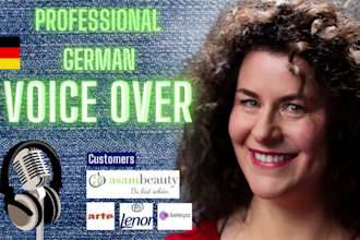 create a professional voice over for your media projects