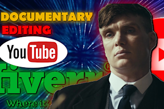 create any type of faceless,documentary videos for youtube