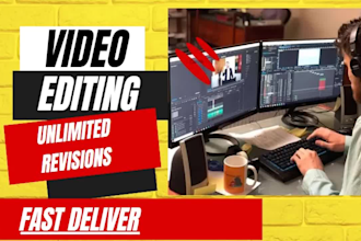 do video editing for instagram reels, youtube and tiktok videos 24 hours