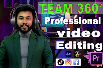 edit professional video editing, youtube shorts, instagram reels and tiktok