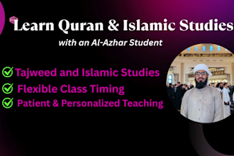 be your quran teacher and islamic studies tutor
