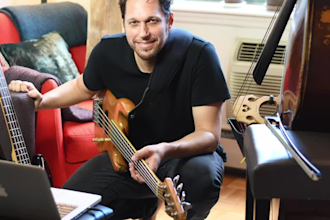 be your studio session bass player, electric or upright