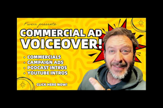record a professional american male voiceover for your campaign ad