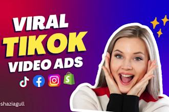 create a viral tiktok and facebook dropshipping video ads