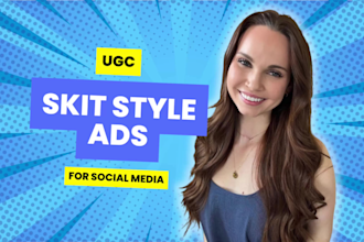 create skit style ugc video ads for tiktok, facebook, instagram
