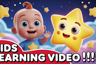create viral animation kids learning video and nursery rhymes