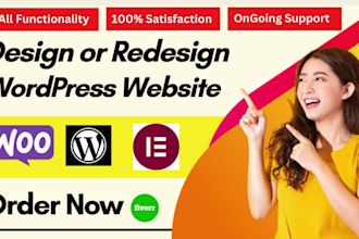 design, redesign, update, edit, copy clone or revamp wordpress website