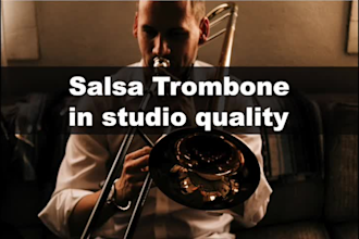 record salsa trombone in studio quality