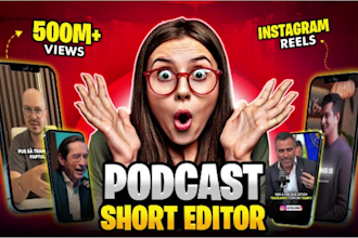 edit your podcast into short form viral video clips