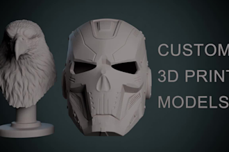 sculpt custom 3d prints for miniatures, toys and figures