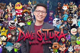 be an energetic character voiceover actor for your animation or video game
