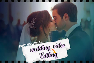 do wedding video editing with cinematic storytelling