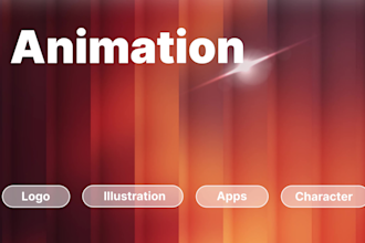 create 2d animation illustration, icon, infographic