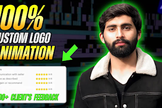create a custom logo animation, youtube intro, and outro