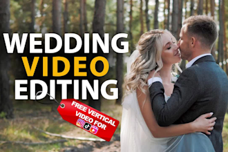 do cinematic wedding video editing and color grading professionally