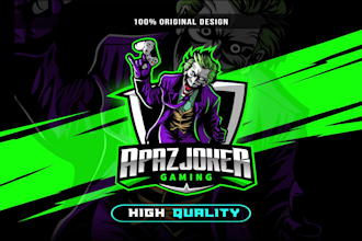 design stunning gaming mascot logo, twitch, esports, youtube