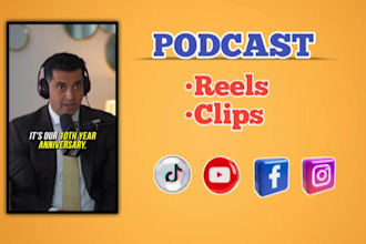 turn your podcast video into clips for tiktok, reels, shorts
