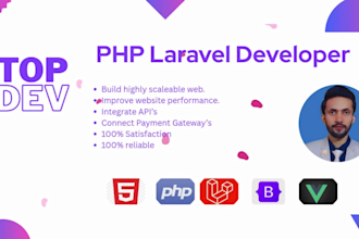 build perfect system in laravel , react , next