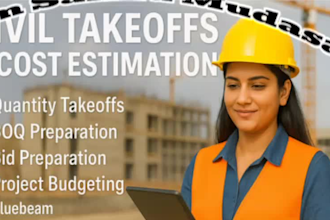 provide accurate civil takeoffs and cost estimation services
