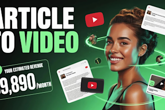 turn your script or audio into a stunning video with stock footage and animation