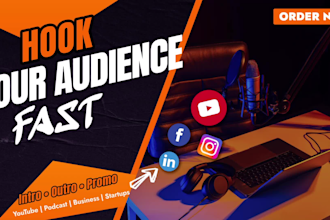 design custom animated youtube or podcast intros that hook viewers instantly