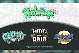 design custom typography, lettering and font logo for t shirt