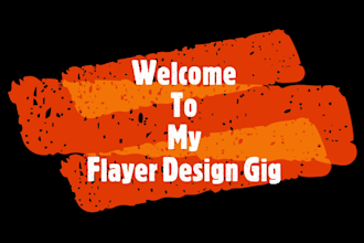 create a modern trendy flyer design for your business