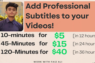 create accurate subtitles, captions and srt file