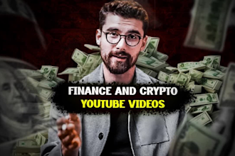 edit your finance,crypto video for youtube like iman gadzhi