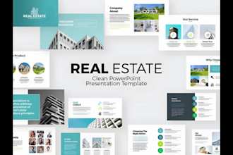 design premium real estate powerpoint presentation