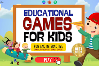 create educational games for kids using powerpoint or canva