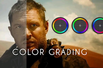 do professional video color grading, color correction and video editing