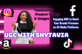 be your social media influencer,content creator on tiktok,amazon all platforms