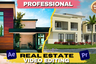 edit cinematic real estate, walkthrough, drone, and vertical videos
