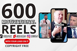 create 600 motivational instagram reels and youtube shorts