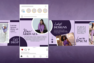 design aesthetic instagram linkedin carousel post