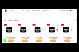 design a profitable nail extension website nail salon shopify store beauty store