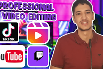 edit videos and clips for youtube,tiktok any style you want